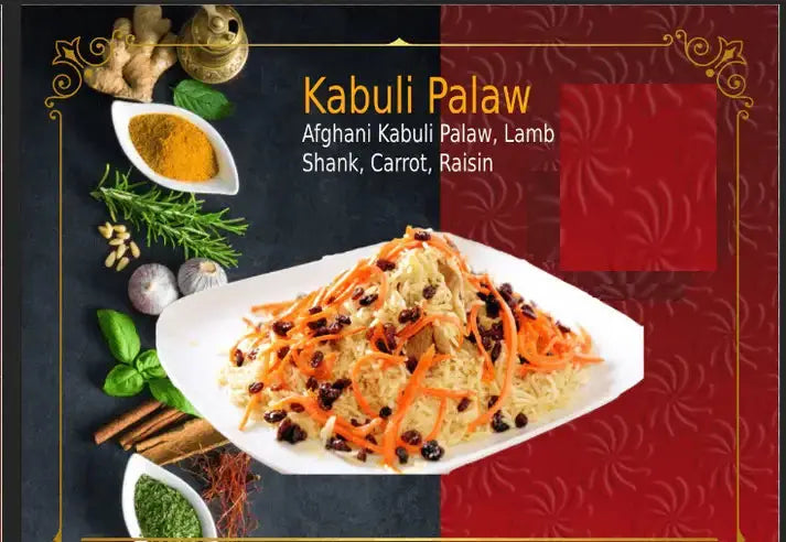 Kabuli Palaw (with Lamb Shank) Salam Afghan Food